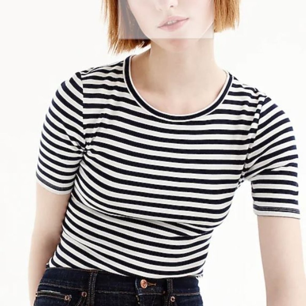 JCrew Slim perfect T-shirt in stripe